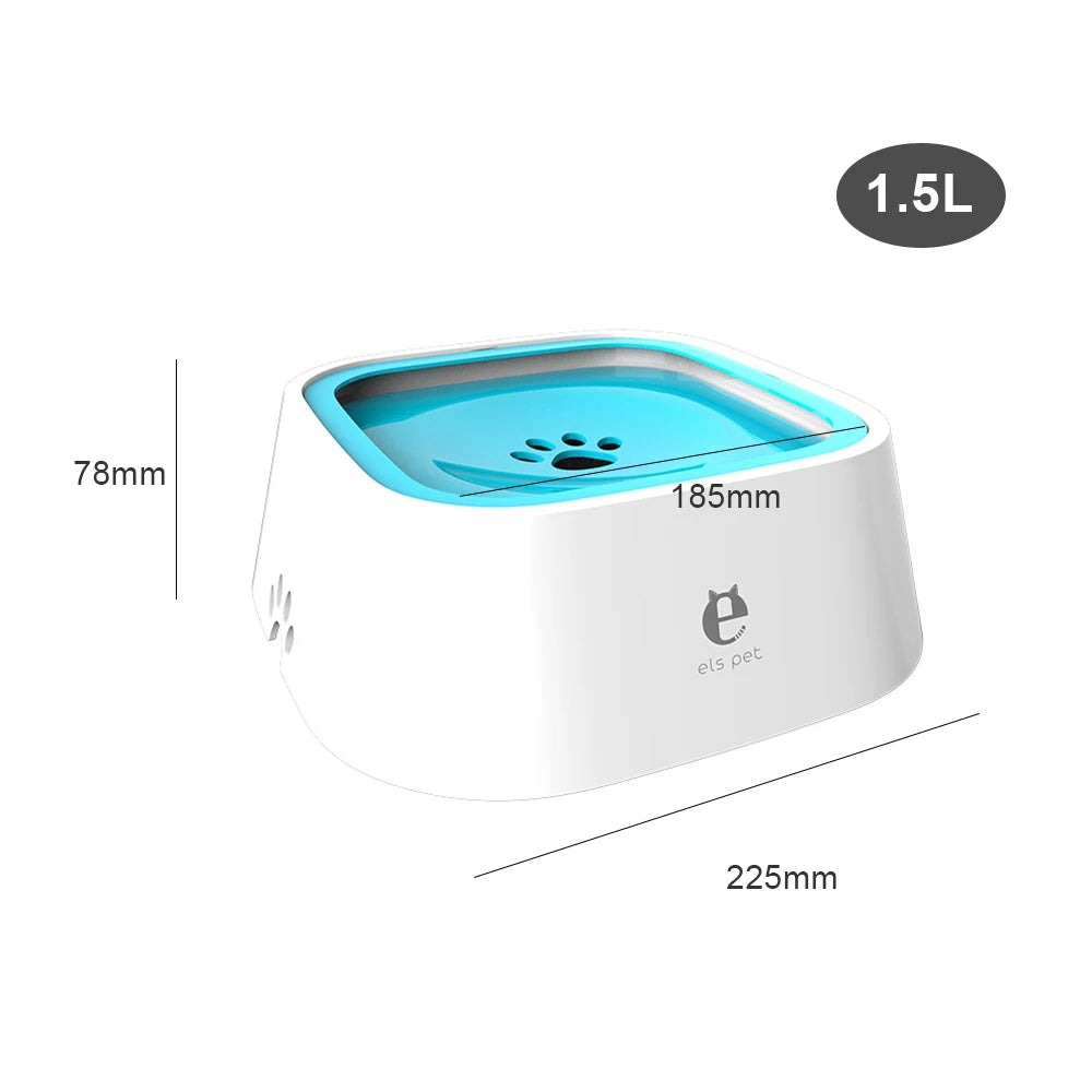 1.5 Liter Dog Drinking Pet Floating Water Bowl