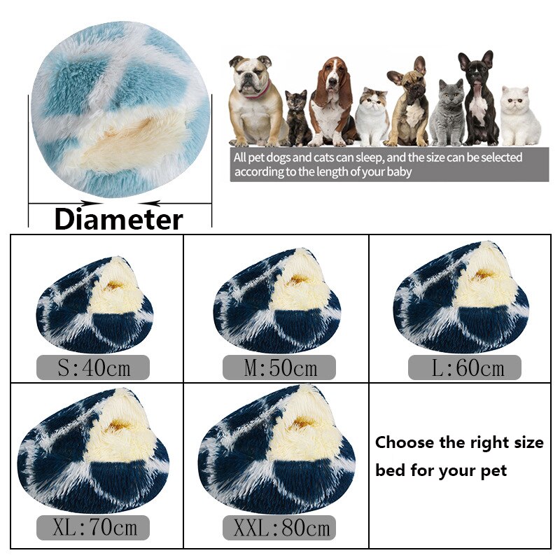 Soft Plush Cat Bed