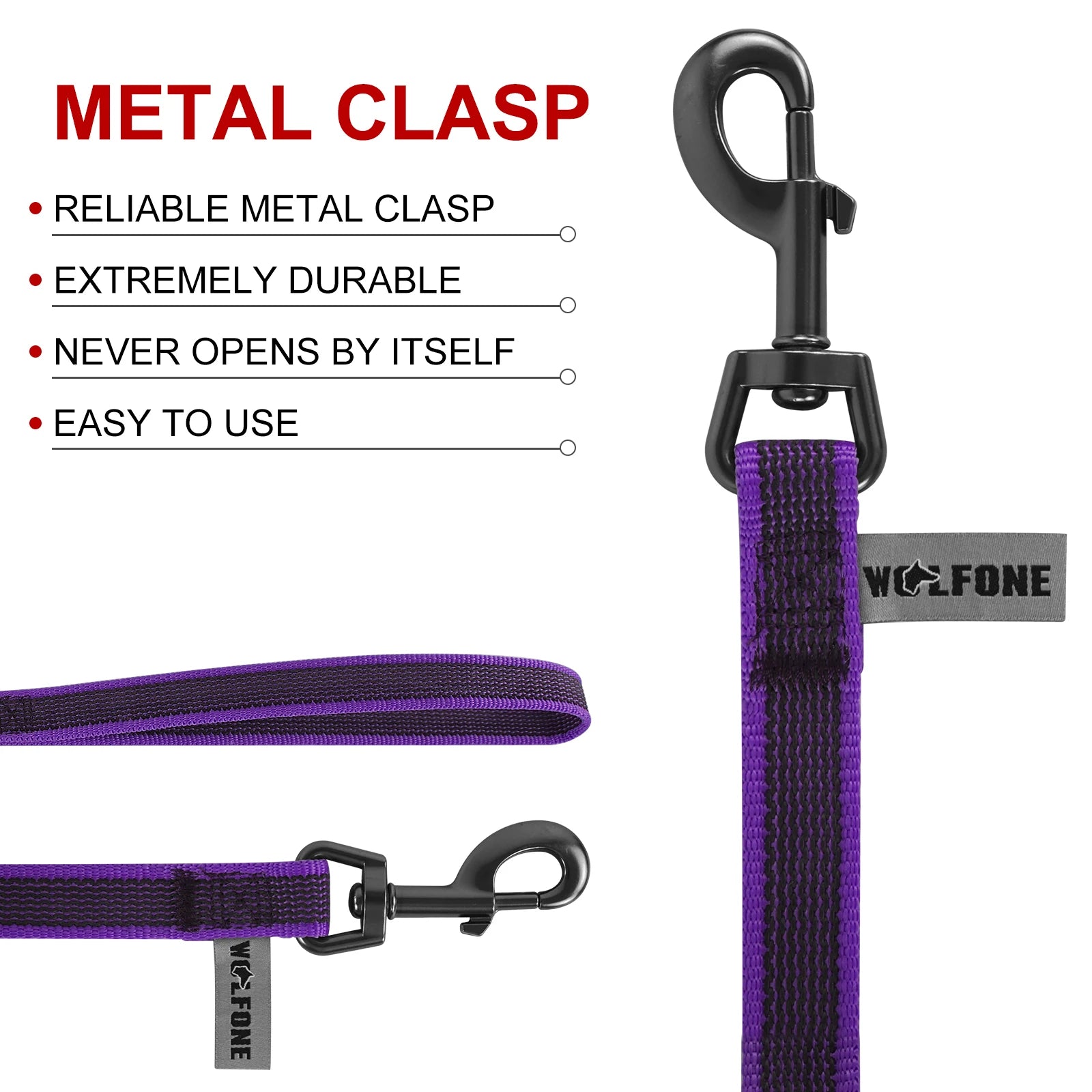 Metal Clasp Extremely Durable Never Opens By Itself Easy to Use