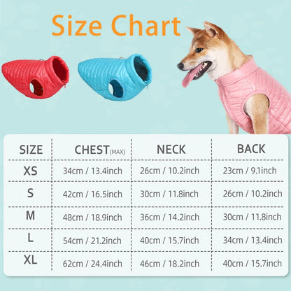 Padded Cold Weather Dog Coat