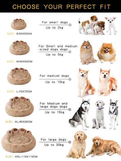 Bear Paw Shape Dog Bed Sofa
