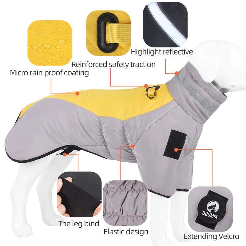 Warm Dog Jacket for Winter Cold Weather