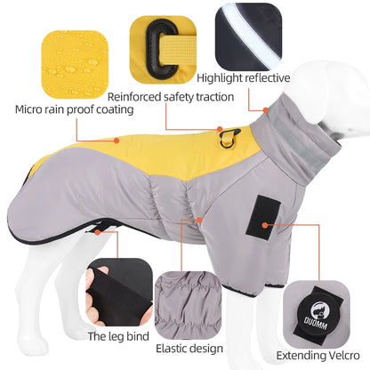 Warm Dog Jacket for Winter Cold Weather