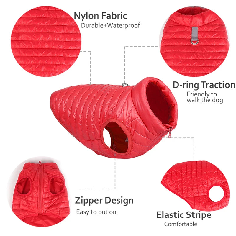 Padded Cold Weather Dog Coat